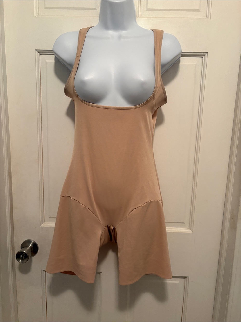 Naomi & Nicole Nude Scoop-Neck Shapewear Romper size 2XL